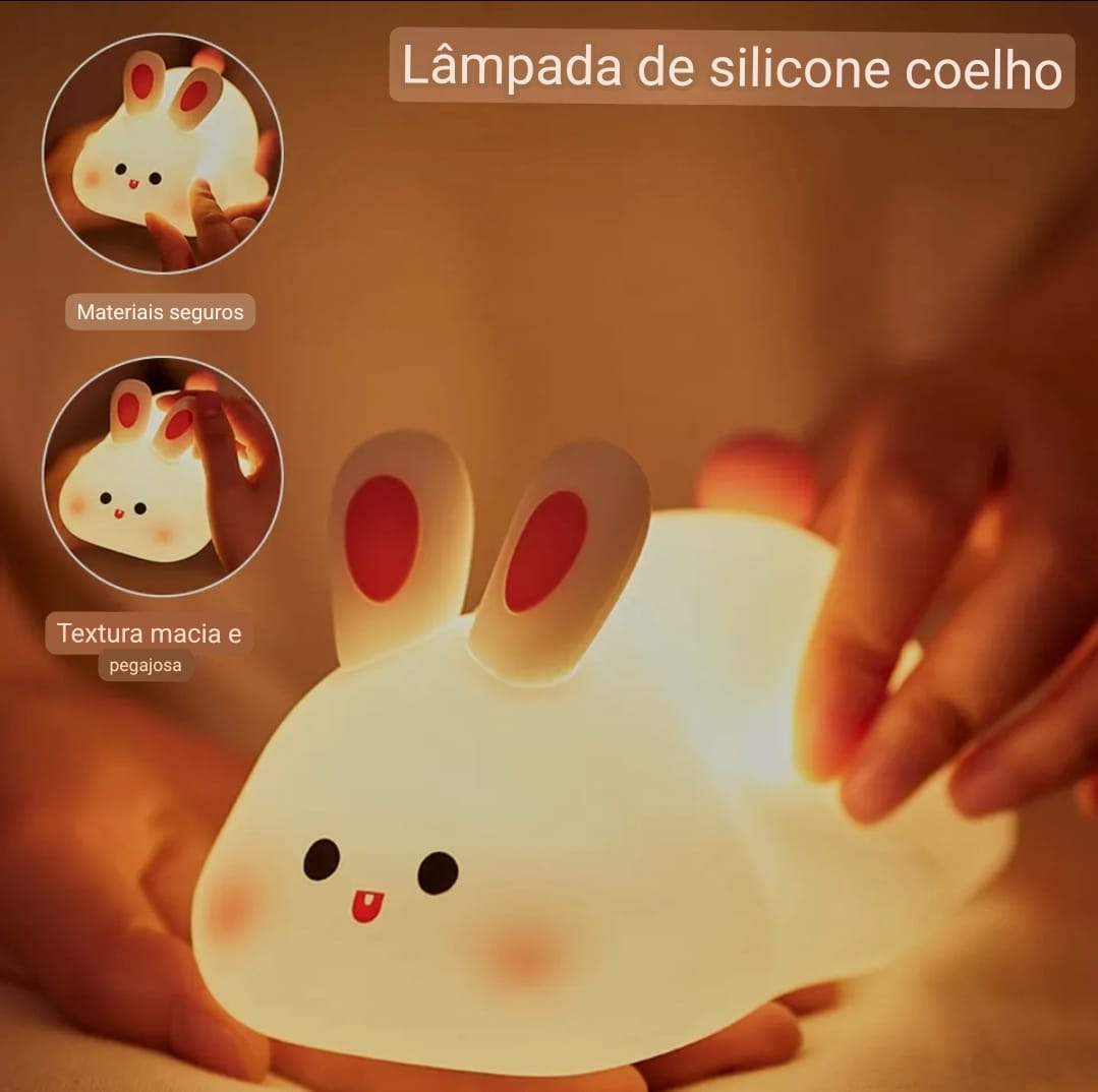Luminária Coelho - Silicone