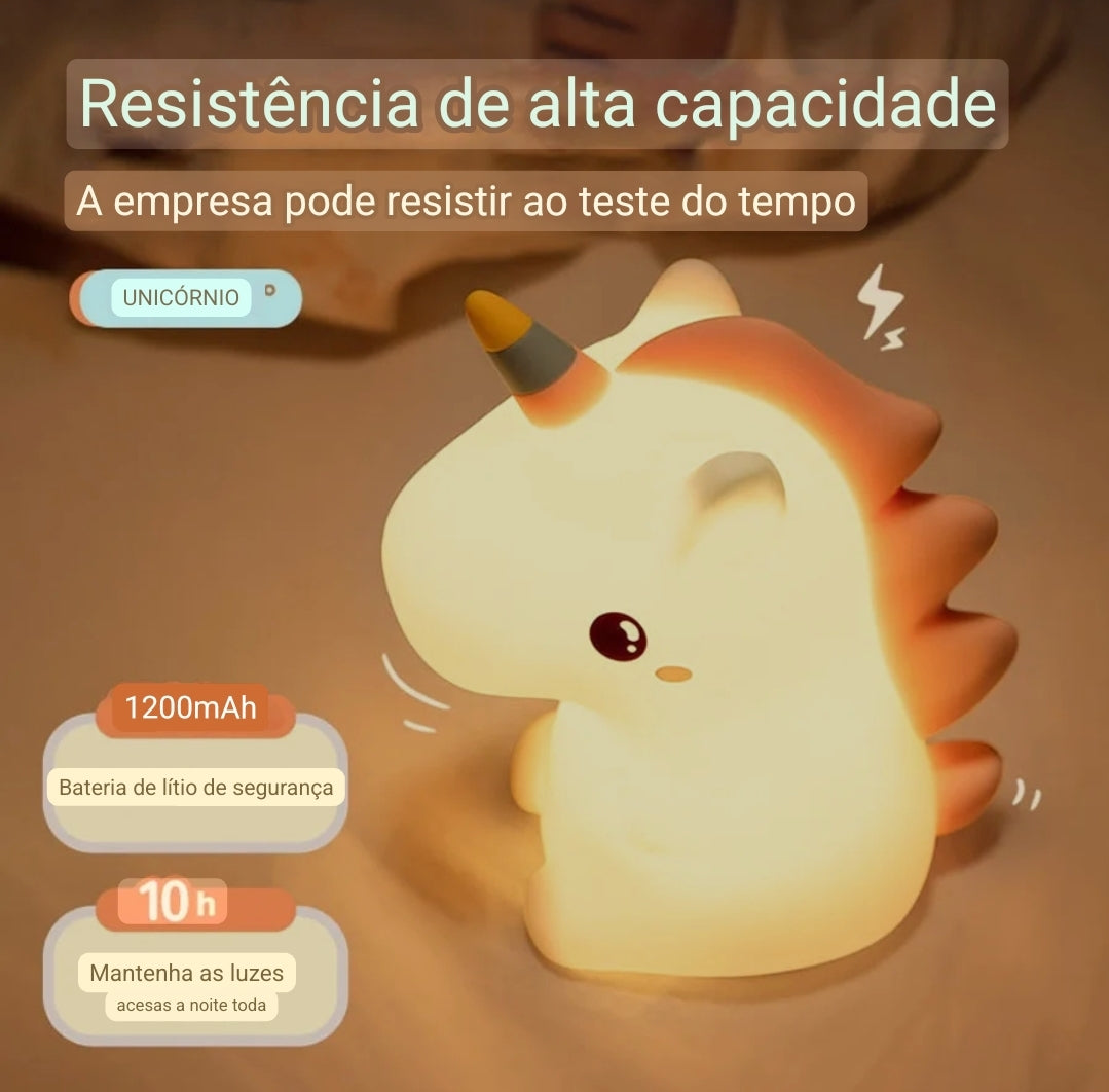 Luminária Unicórnio - Silicone