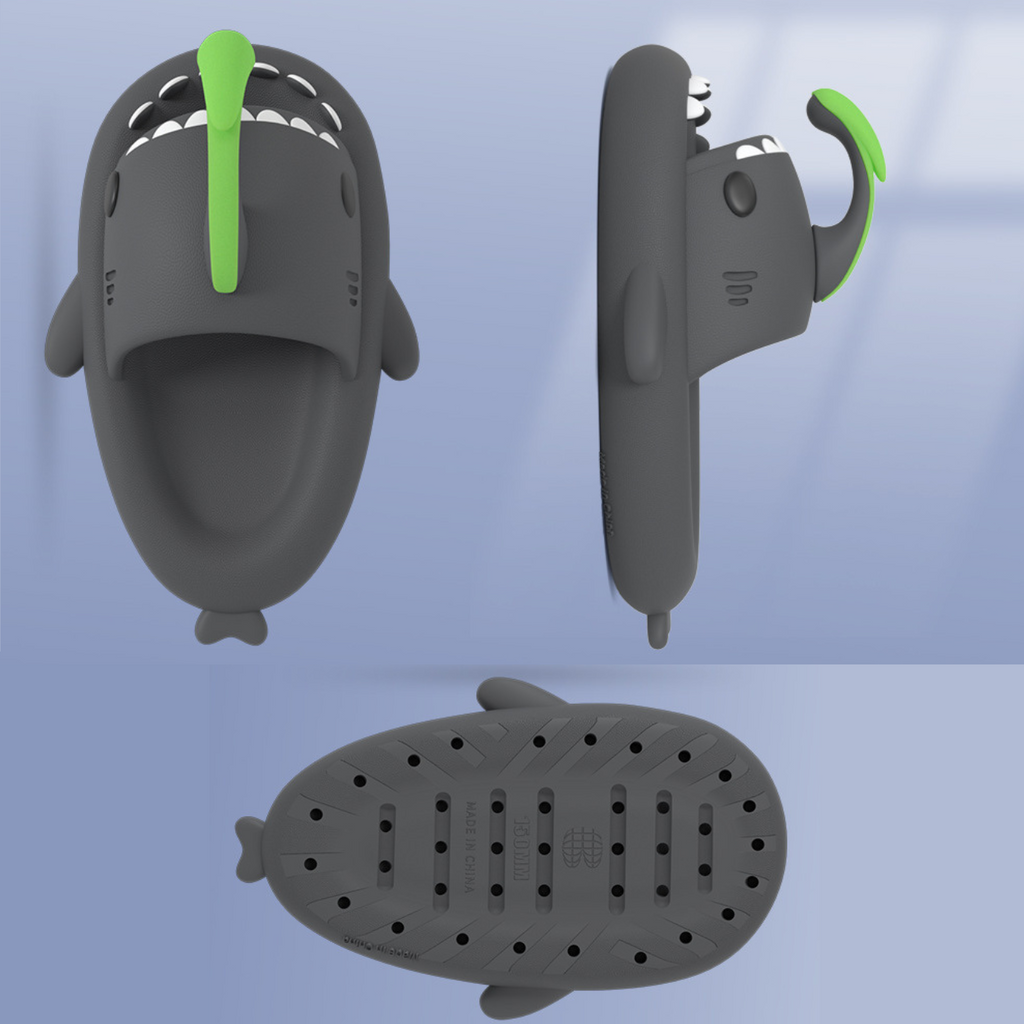 Pantufa Tubarão Brilhante