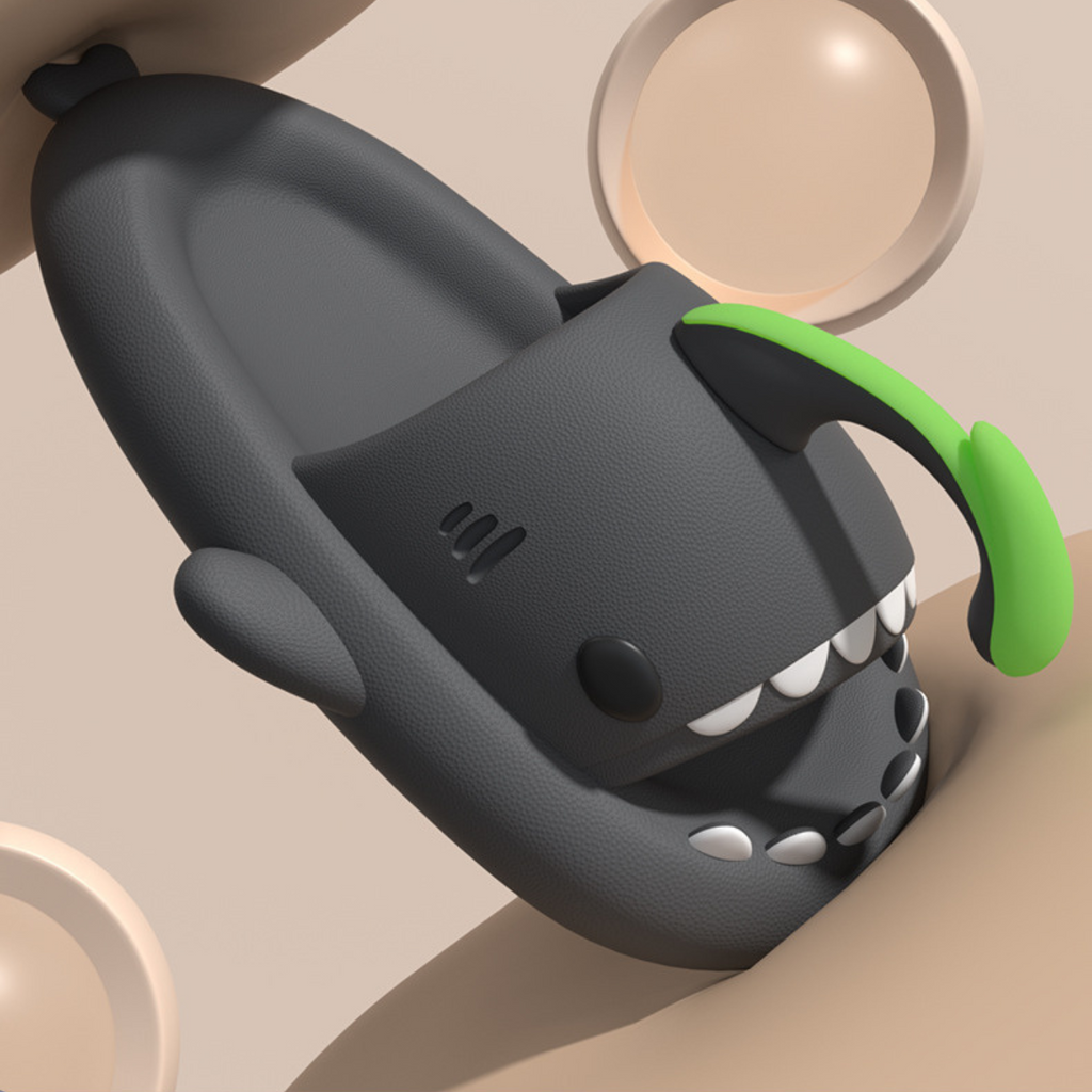 Pantufa Tubarão Brilhante