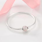 Bracelete Rosé Glamure - Prata 925